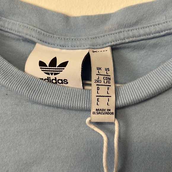 ADIDAS TREFOIL TSHIRT BABY BLUE - Picture 3 of 3